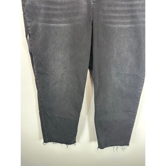 Ripton & Co Women’s Superlite Jeans Black Stretch Denim Size 36 Raw Hem - Picture 11 of 15